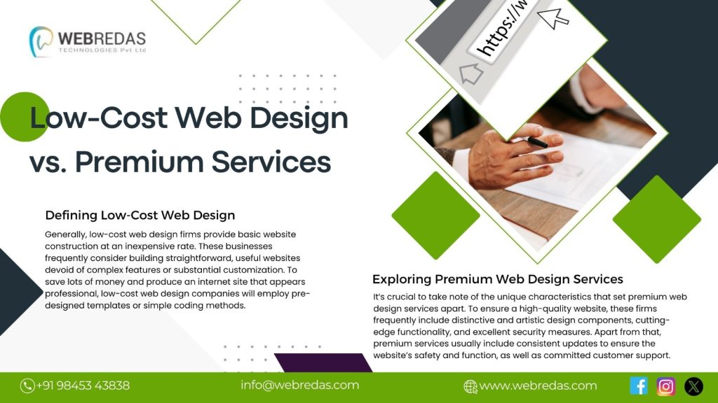 Low-Cost Web Design vs. Premium Services